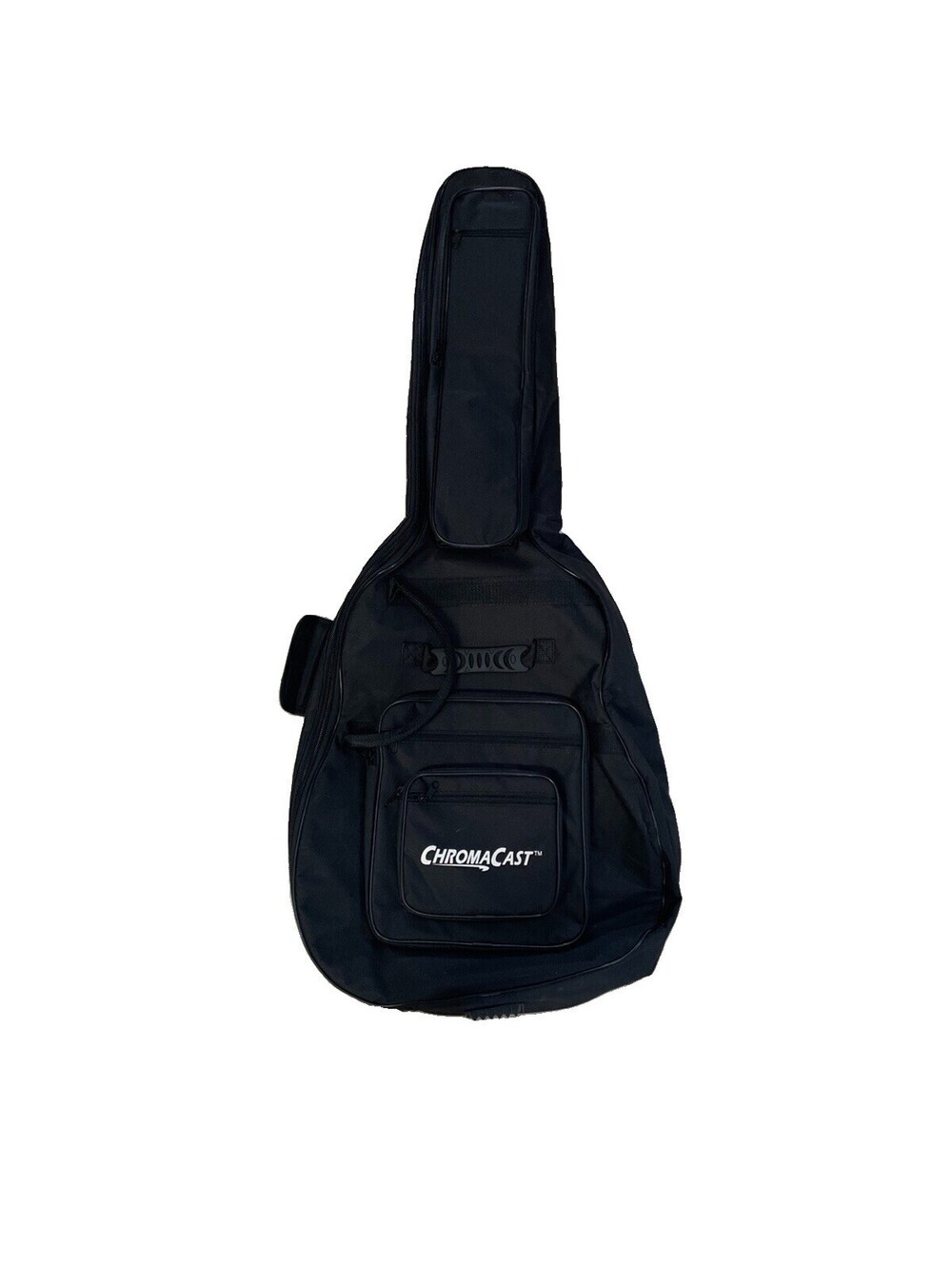 Guitar Gig Bag Soft Case with Pockets - Acoustic Guitar Case Black Chromacast